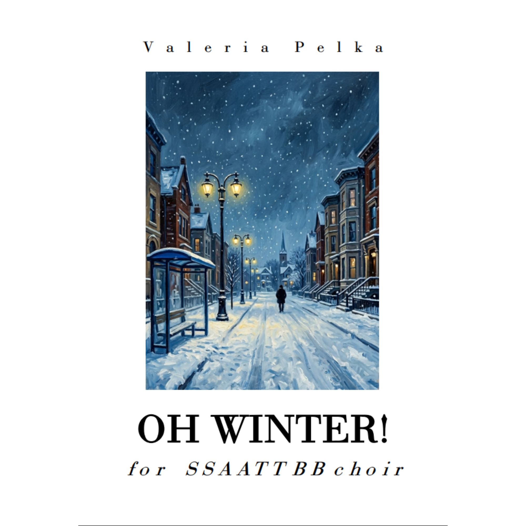 Oh Winter - for SSAATTBB choir | Score PDF